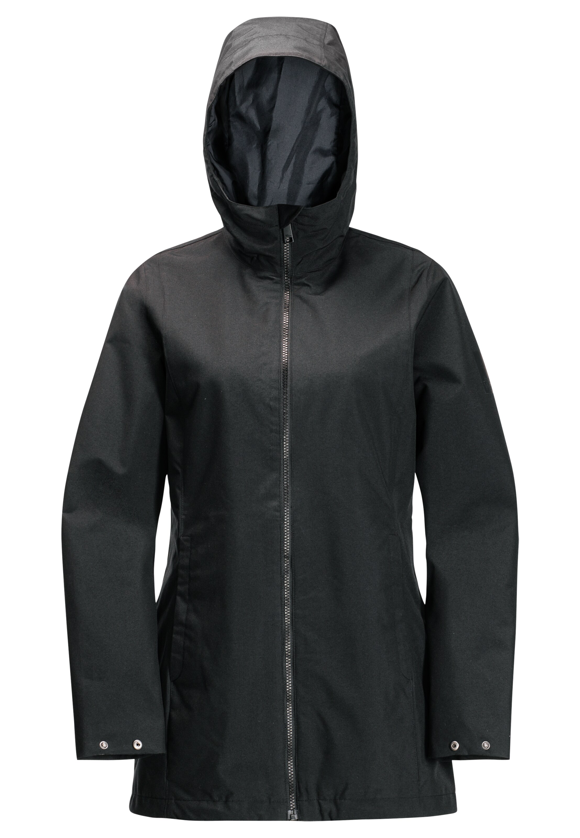 JACK WOLFSKIN Outdoor Jacket in Black: front