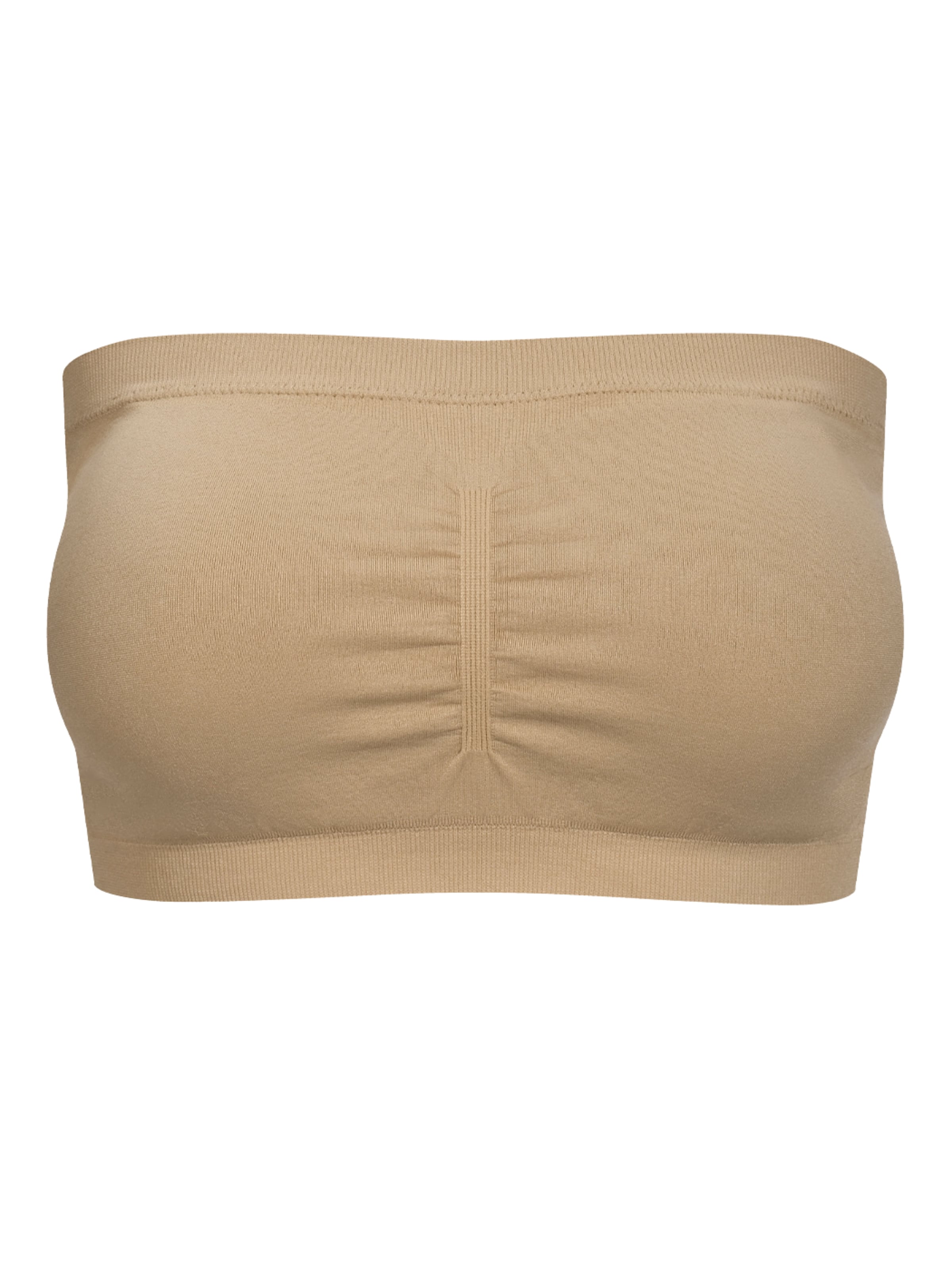 cfab by creamy fabrics Bandeau Bra in Beige