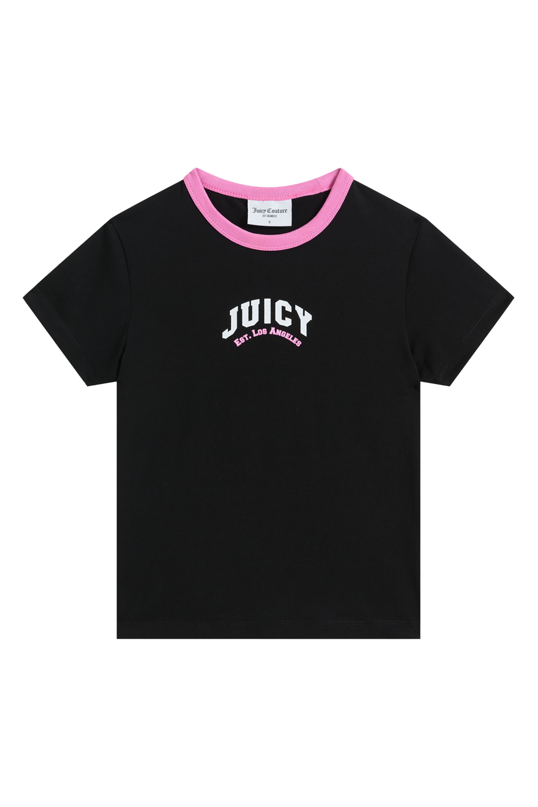 Juicy Couture Shirt 'COLLEGIATE' in Black: front