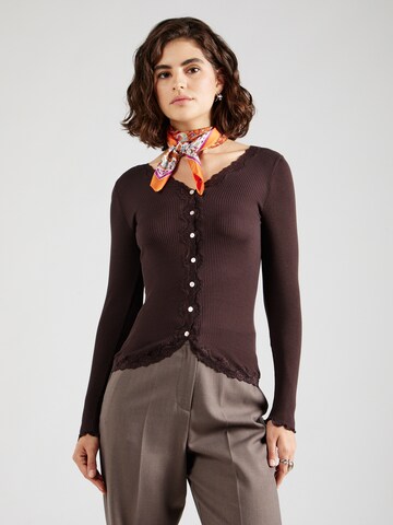 rosemunde Knit cardigan in Brown: front
