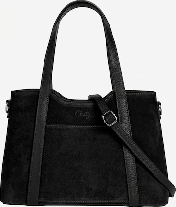 Cluty Handtasche in Schwarz: Vorderseite
