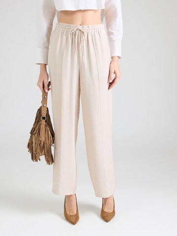 ABOUT YOU Широкий Штаны 'Doro' в Бежевый: спереди