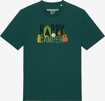 T-Shirt ' Happy Camper ' Watapparel en vert : devant