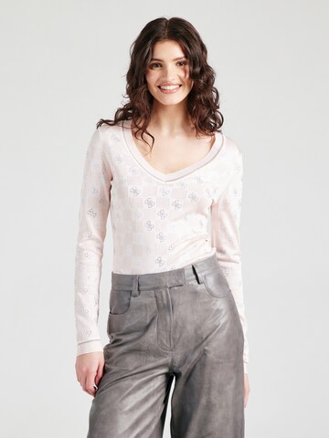 Pull-over 'ROSIE' GUESS en rose : devant