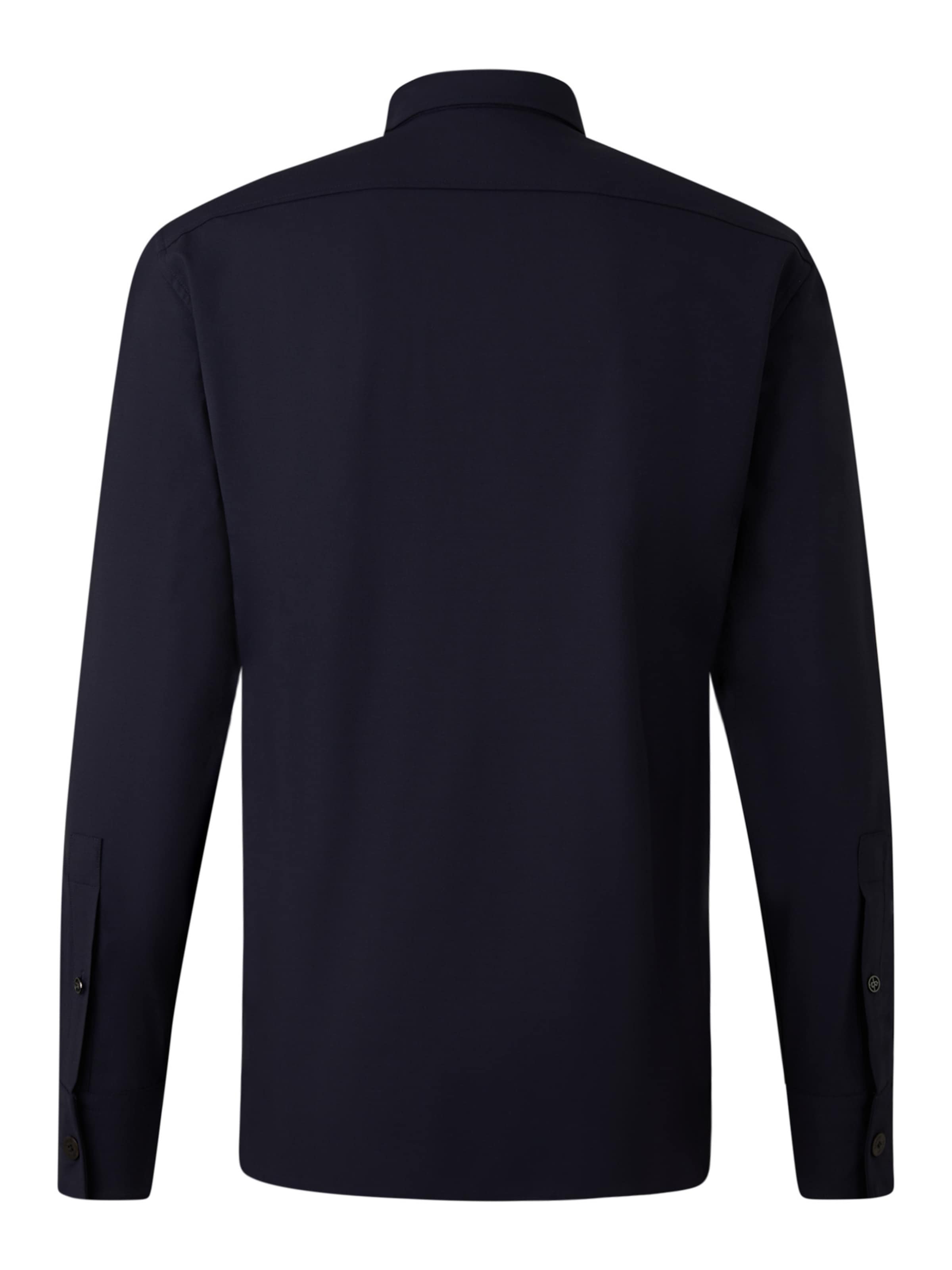 BOGNER Slim Fit Hemd 'Clive' in Blau