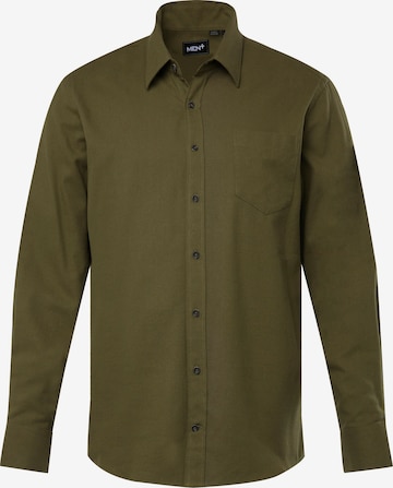 Chemise Men Plus en vert : devant