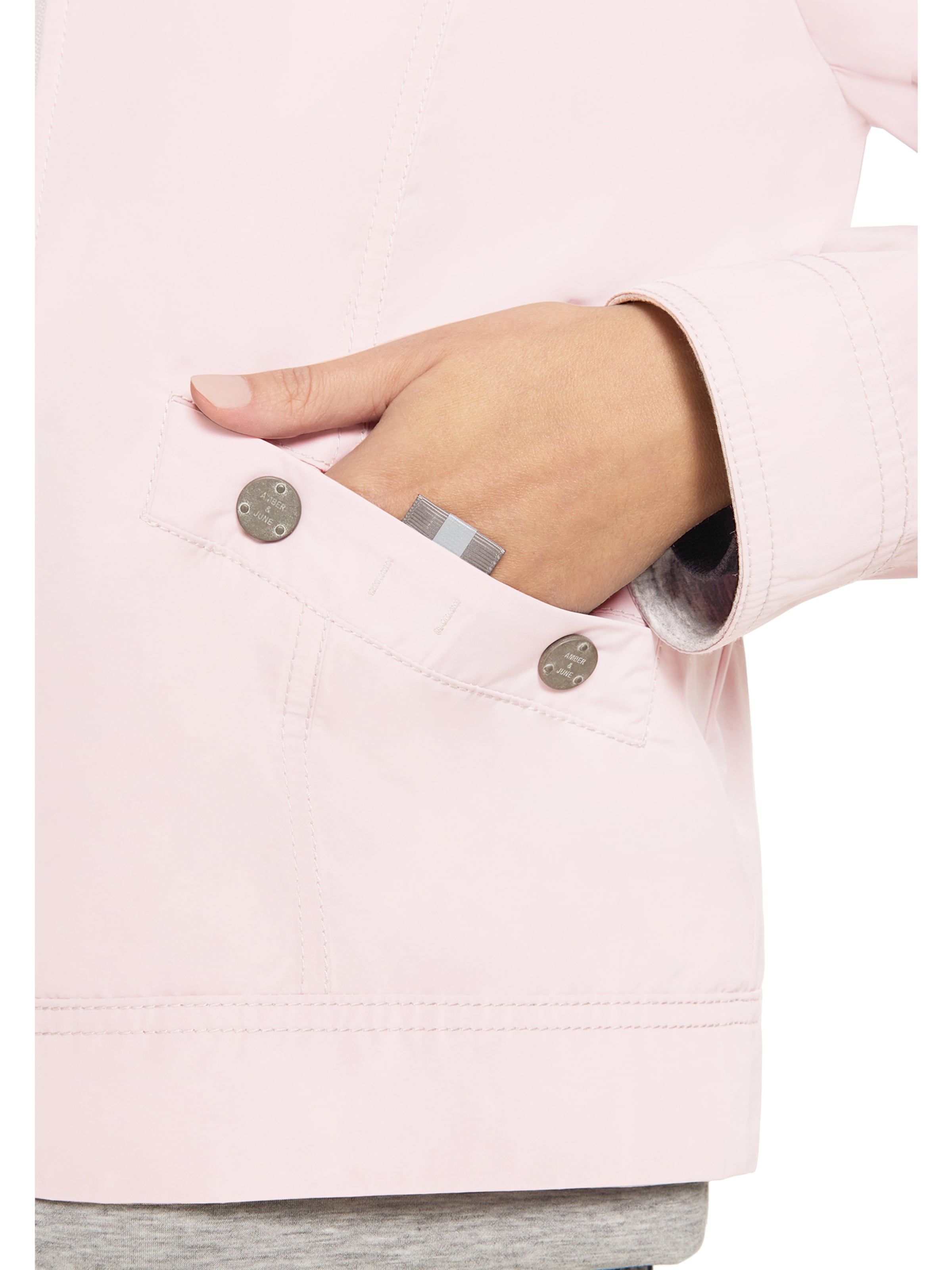 Amber & June Between-Season Jacket in Beige