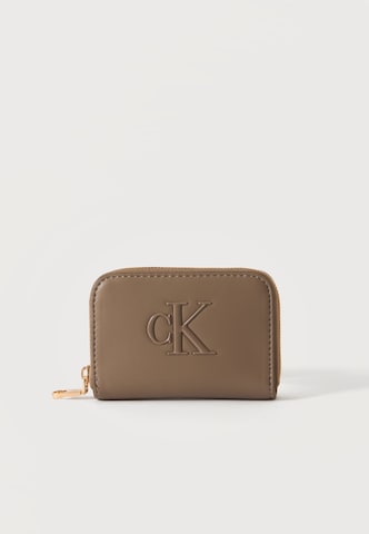 Calvin Klein Portemonnee in Beige: voorkant