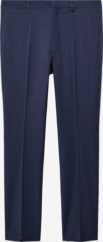 Regular Pantalon à plis 'PAULO' MANGO MAN en bleu : devant