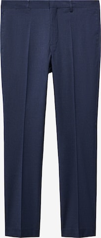 Regular Pantaloni cu dungă 'PAULO' de la MANGO MAN pe albastru: față