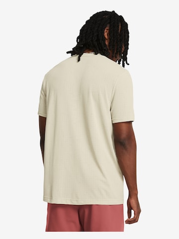 UNDER ARMOUR Performance Shirt 'Seamless Grid ' in Yellow