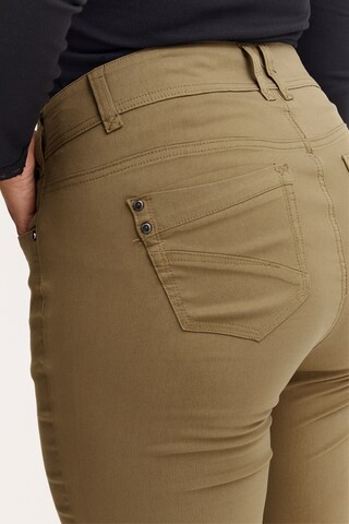 Fransa Curve Skinny Broek 'ZALIN ' in Groen