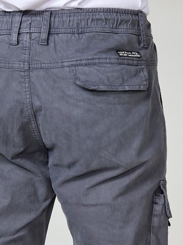 KOROSHI Tapered Cargobroek in Grijs