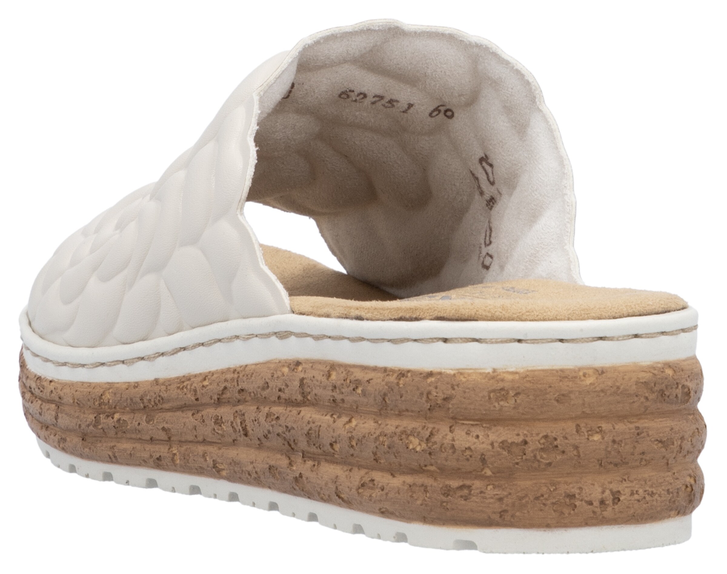 Mule Rieker en blanc