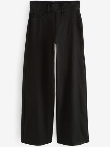 Next Wide Leg Jeggings in Schwarz: Vorderseite