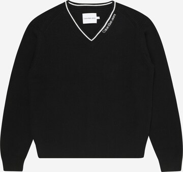 Calvin Klein Jeans - Pullover 'Ceremony' em preto: frente