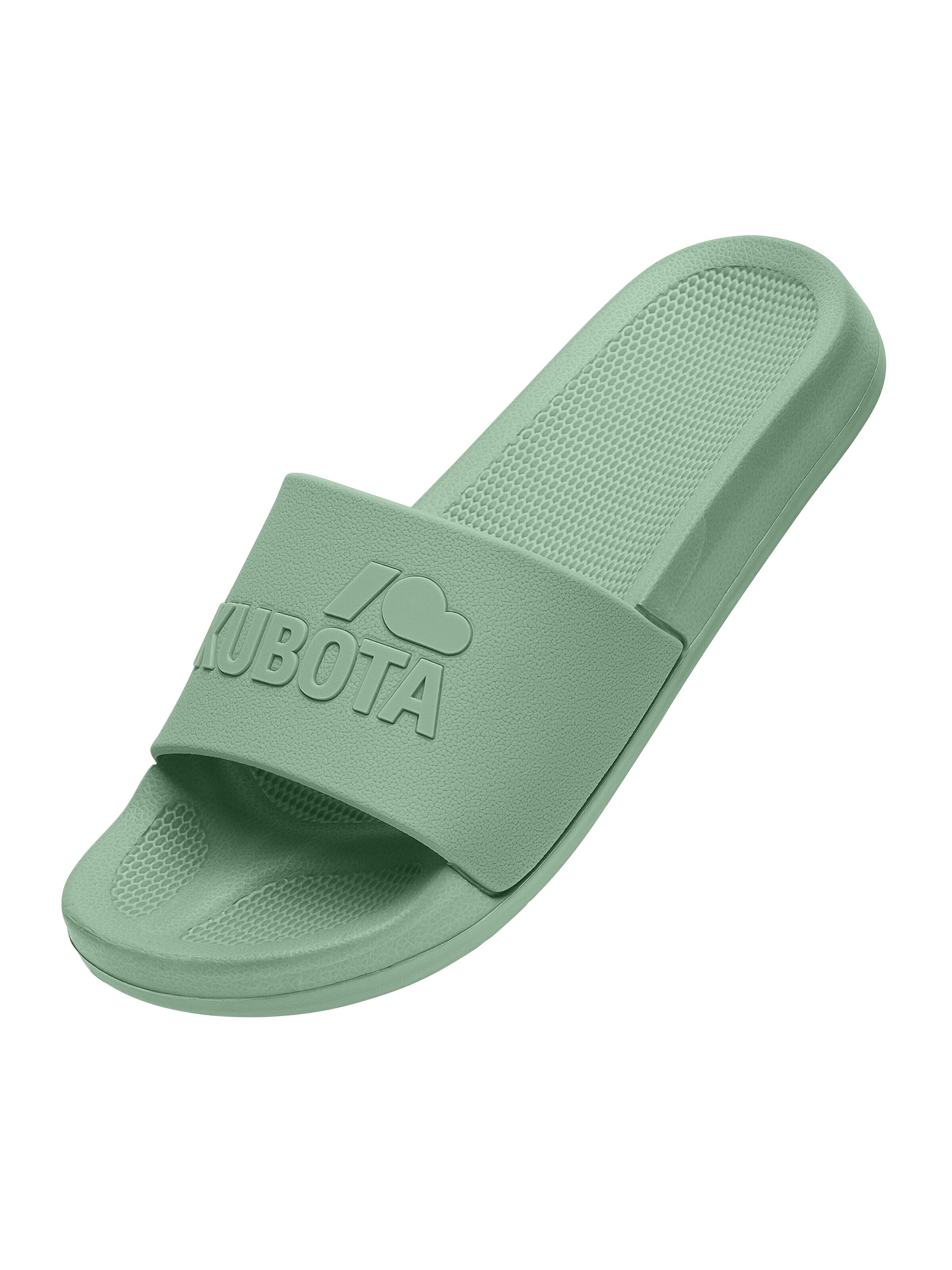 Kubota Strand-/badesko 'Kubota Women's Slip-On Light Green Basic Plain Pool Slides' i grøn