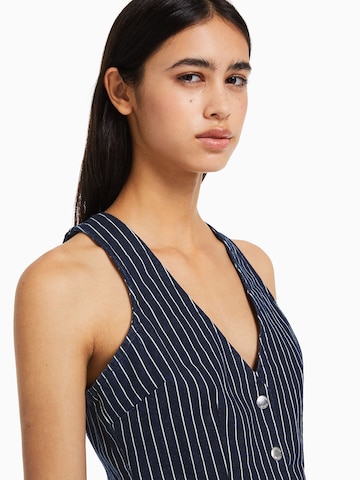 Bershka Vesta k obleku – modrá