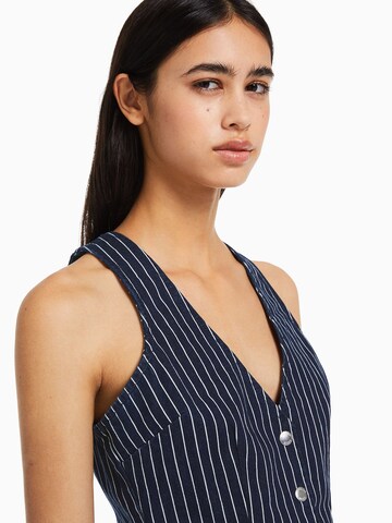 Bershka Suit Vest in Blue