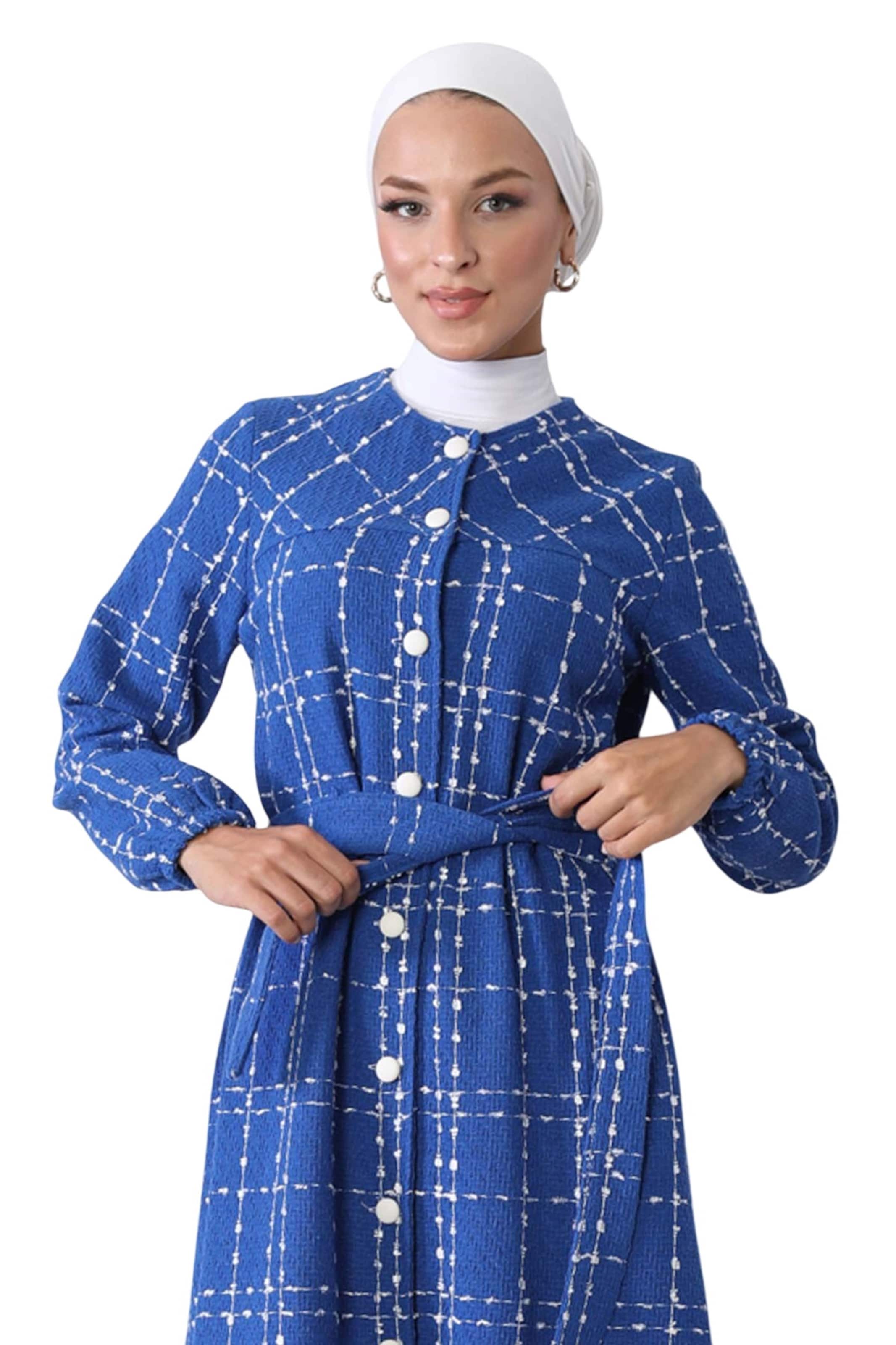 MODAMIHRAM Between-seasons coat in Blue