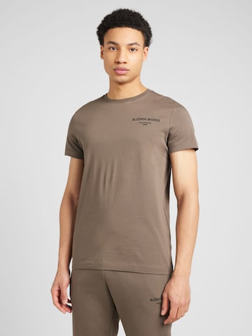 BJÖRN BORG - Camiseta funcional 'ESSENTIAL' en marrón: frente