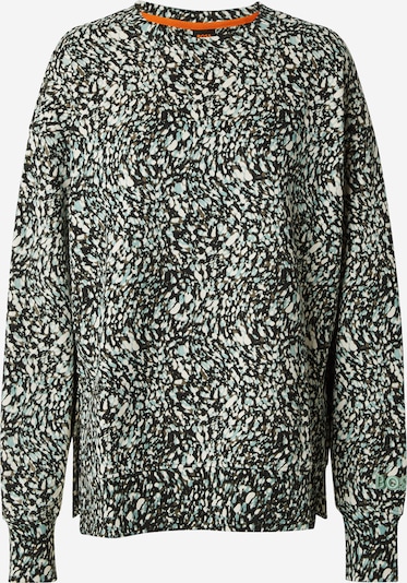 BOSS Sweater majica 'Eteia1' u smeđa / menta / crna / bijela, Pregled proizvoda