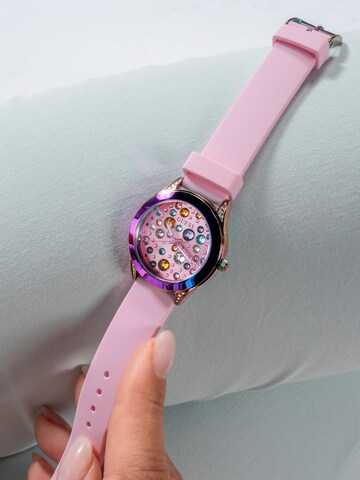 GUESS Analoog horloge 'WONDERLUST' in Roze