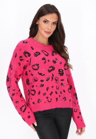 faina Trui 'Fashion Look' in Roze: voorkant
