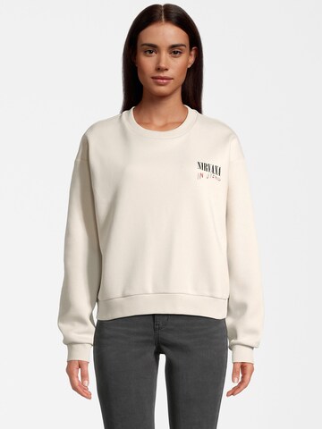 Course Sweatshirt 'NIRVANA' in Beige: Vorderseite