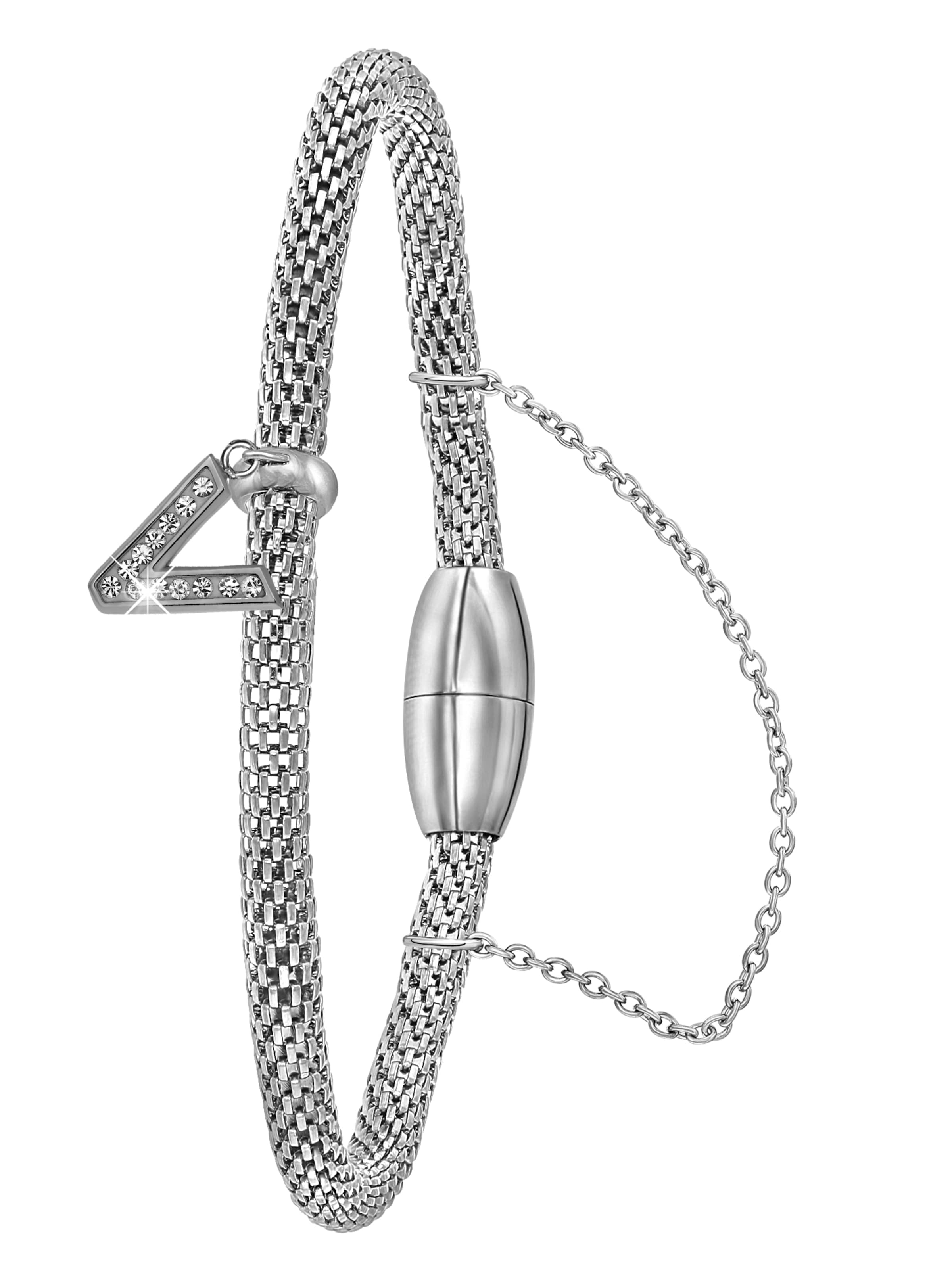 Lucardi Bracelet in Silver: front