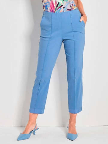 Goldner Slimfit Hose in Blau: Vorderseite