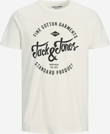 Jack & Jones Plus Тениска 'Rafa' в бяло: отпред