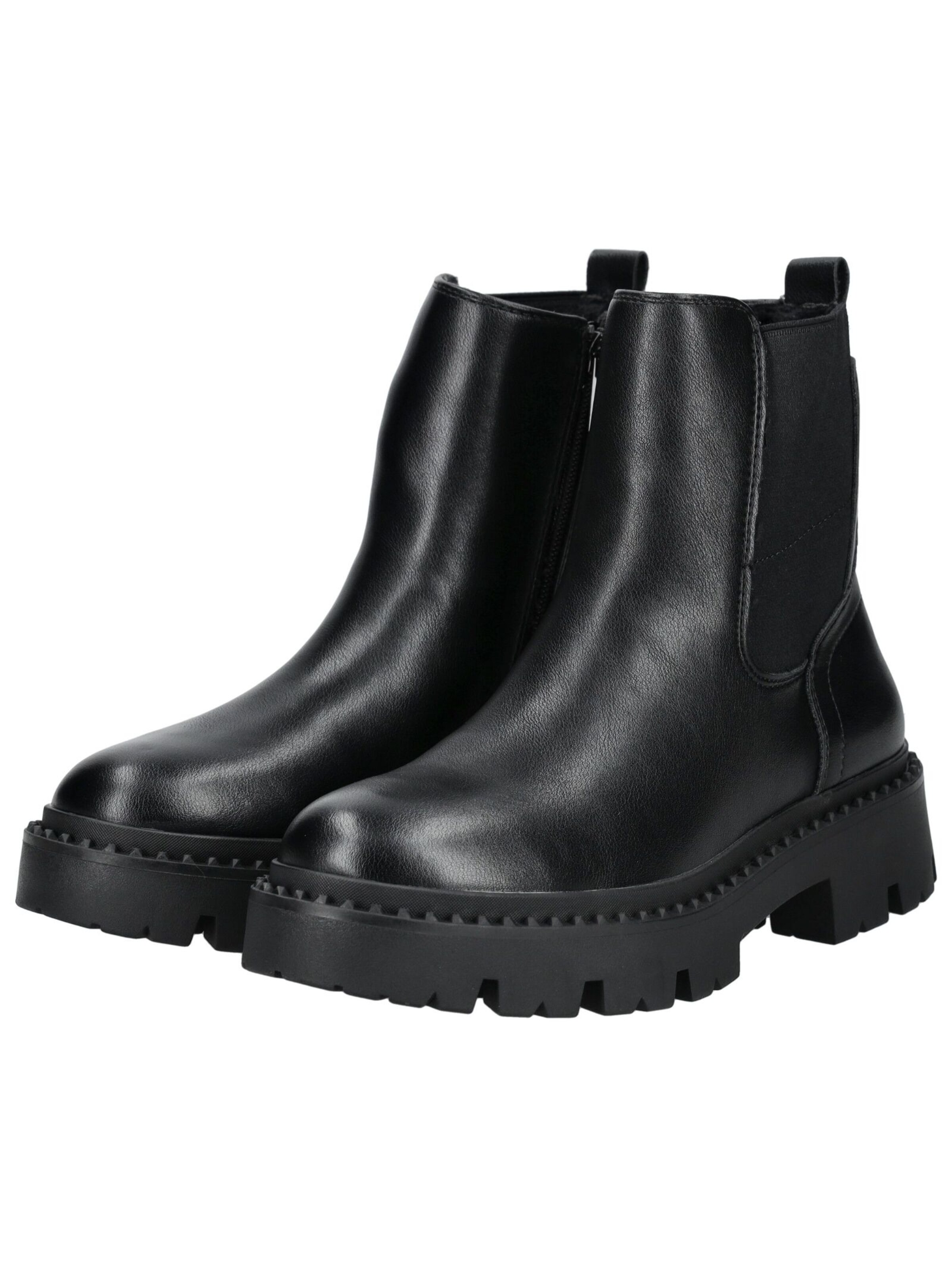 TOM TAILOR Chelsea Boots in Schwarz