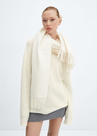 MANGO Sweater 'FRANCA' in White: front