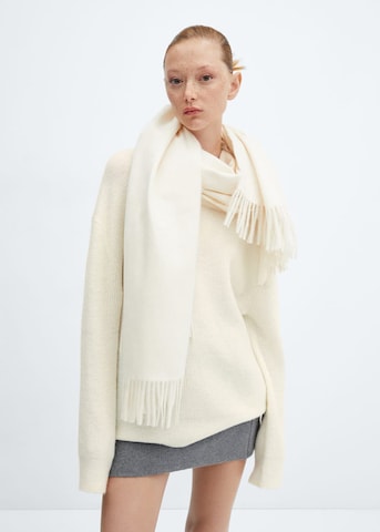 Pullover 'FRANCA' di MANGO in bianco: frontale