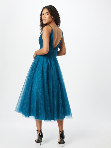 mascara Evening Dress in Blue