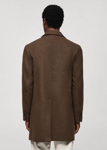 MANGO MAN Between-Seasons Coat 'Hake' in Brown