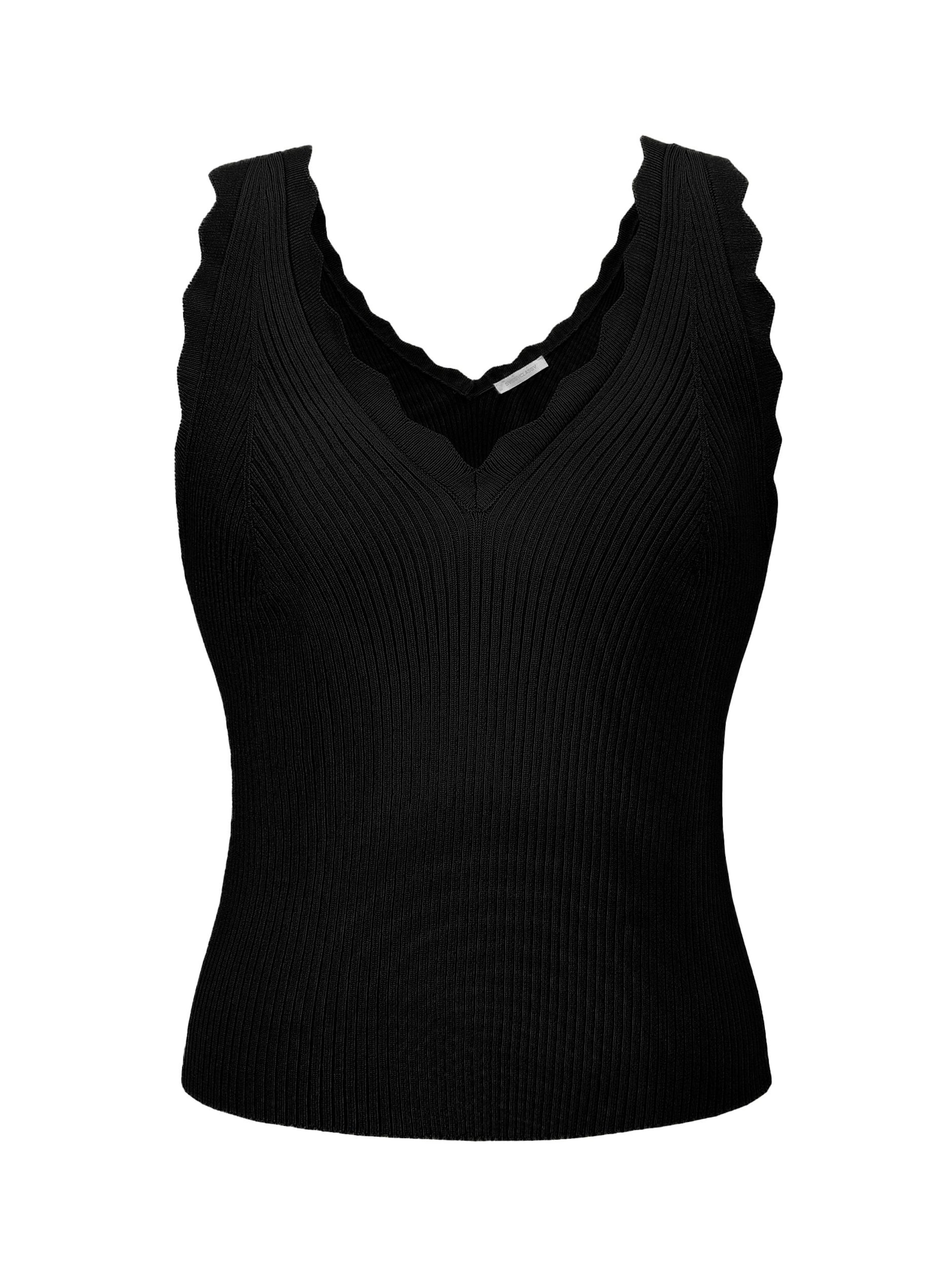 SASSYCLASSY Sticktop‌‌‌‌‌‌‌‌ in Schwarz: Vorderseite