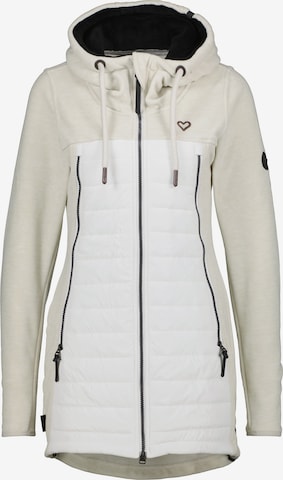 Veste en polaire 'Charlie' Alife and Kickin en blanc : devant