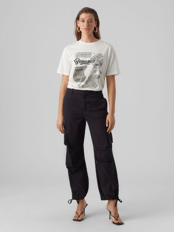 VERO MODA Tapered Cargobroek 'CALLY' in Zwart