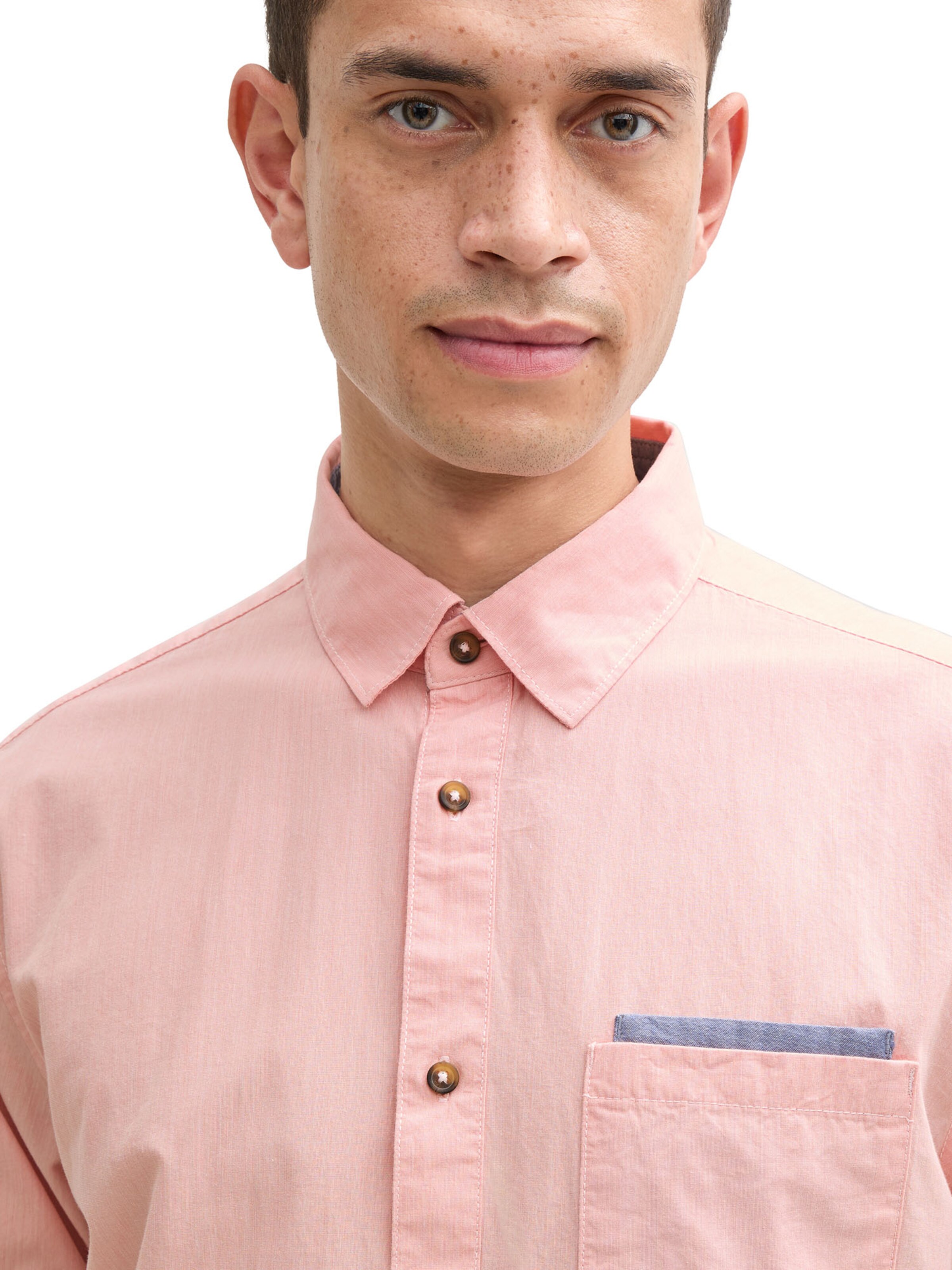 TOM TAILOR Regularny krój Koszula w kolorze pomarańczowy