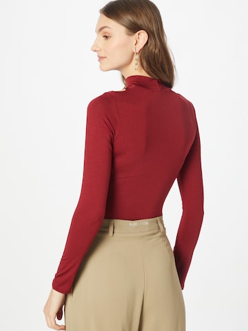 Femme Luxe Shirt body 'MADGE' in Rood