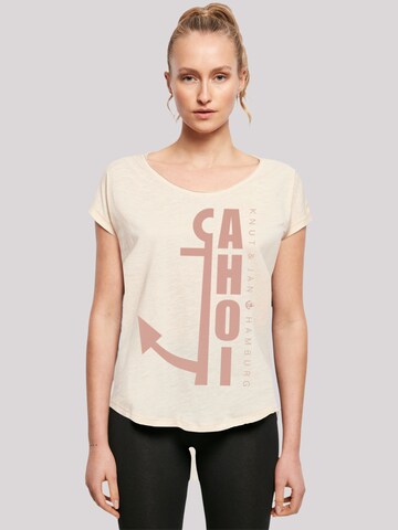 F4NT4STIC Shirt 'Ahoi Anker Knut & Jan Hamburg' in Beige: front