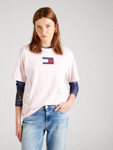 Tommy Jeans T-Shirt in Pink: Vorderseite