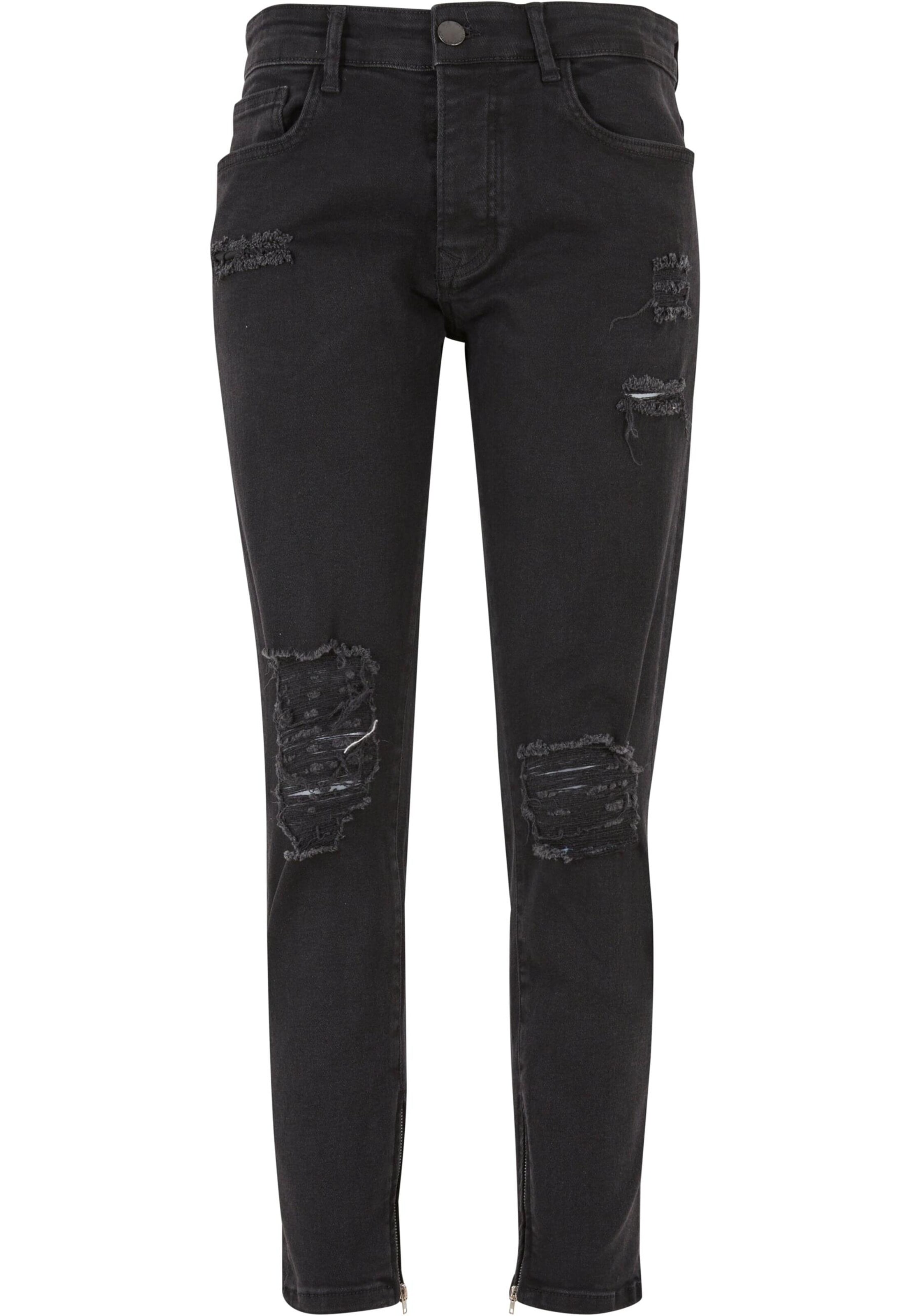 Skinny Jeans di 2Y Premium in nero: frontale