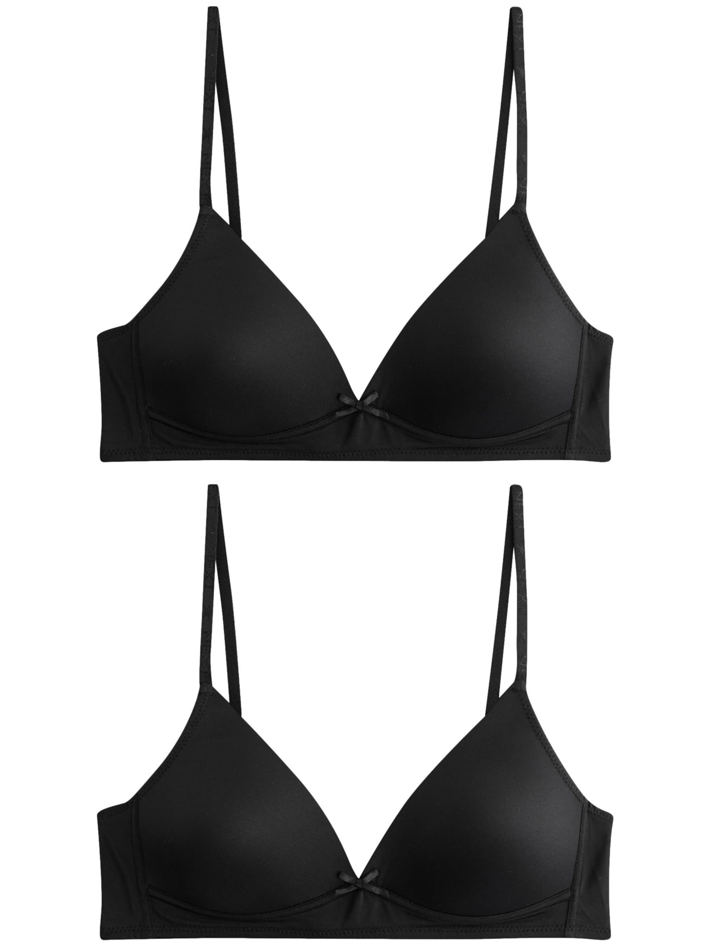 Next Triangle Bra in Black: front