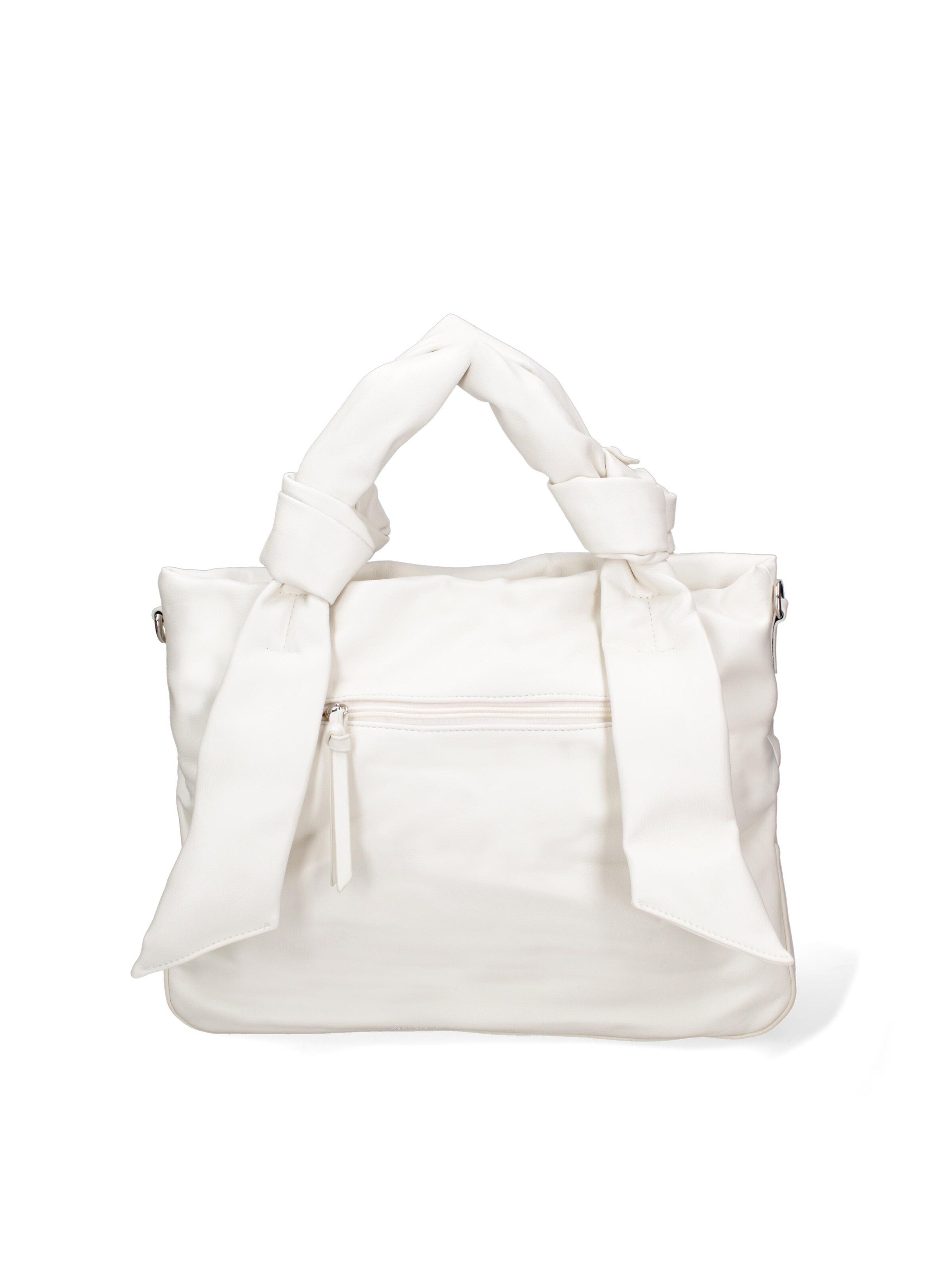 Shopper 'Borsa Shopper Donna Ecopelle con Zip e Tracolla Regolabile' di Diana&Co. in bianco