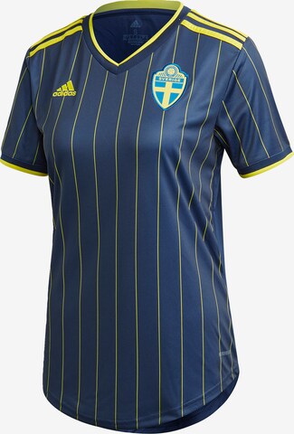 ADIDAS SPORTSWEAR - Camisola de futebol 'Schweden Home EM 2020' em azul