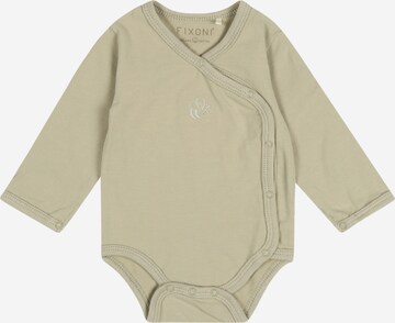 Tutina / body per bambino di Fixoni in verde: frontale