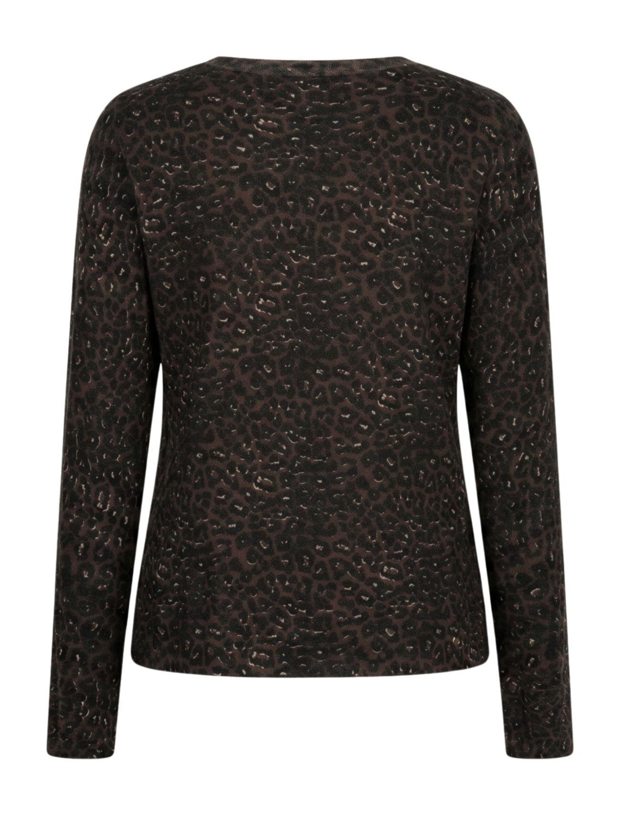 Red Button Knitted top 'RB Sweet animal Coffee' in Brown